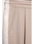 Kumaş Matchli Beli Lastikli Pantolon Bej 8