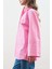 Çizgili Pamuklu Gömlek Pembe Çizgi 5