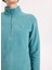 D5WL-SWT3302 Mint Fermuarlı Yaka Basic Düz Kadın Polar Sweatshırt 4