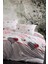 Çift Kişilik Lastikli Çarşaflı Pamuklu Nevresim Takımı Patchwork Love 4