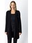 Kadın Zımbalı Uzun Hırka 69917 Siyah 1