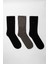 Kadın 3'lü Paket Melissa Modal Soket Çorap Siyah-Antrasit-Siyah 3