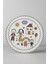 2'li Çocuk Yemek Tabağı - 27 cm Renkli Aile Desenli, Yüksek Kalite Servis Tabağı 1