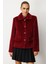 Kadın Torba Cepli Peluş Kaban 6025 Bordo 1
