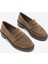 Kadın Loafer Günlük Klasik Ayakkabı Casual Makosen Fonle Taba Süet 5