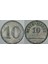 Almanya 10 Pfennig Wert Marke 1910-20 Ler. Çinko 19 mm 1