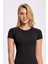 Kadın Giyim 3'lü Sıfır Yaka Pamuklu & Elastan T-Shirt LL.IL.2260.011 3