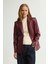 Deri Blazer Ceket Bordo 119L9211001 1