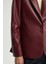 Deri Blazer Ceket Bordo 119L9211001 2