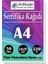 A4 Sertifika Kağıdı 50 Adet Gramajlı Fotokopi Kağıdı 220 gr Tüm Yazıcılara Uyumlu 21X29.7 cm Kalın Baskı Kağıdı Kalın 1