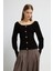 Simli Triko Hırka Siyah 13445624000 1