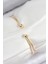 Pirinç Zirkon Taşlı Baget Model Gold Renk Kadın Bileklik - TJ-BB7863 2