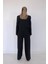 Siyah Çizgili Ceket - Yelek ve Pantolon Takım 2