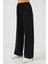 Kadın Bdart Yüksek Bel Rahat Kesim Geniş Paça Pantolon Siyah 2