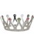 Gümüş Renk Çocuk ve Yetişkin Uyumlu Kraliçe Tacı Prenses Tacı 8X25 cm (5332) 5