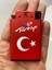 Mat Kırmızı Türk Bayraklı Çift Sistem Jet Çakmak 3