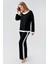 Uzun Kollu Basic Esnek Viskoz Pijama Takım 18209 2