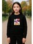 Kpop Demon Hunters Hunterix Zoey Rumi Mira Baskılı 3 Iplik Sweatshirt (4-13 Yaş) - Huntr/x 2
