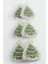 6 Adet Çaç Ağacı Simli Yılbaşı Ağaç Süsü 10 cm 2
