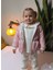 Kız Bebek Montlu Üçlü Takım (Omuzdan Çıtçıtlısweatshirt+ Mont +Pantolon) 1