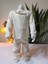 Kız Bebek Montlu Üçlü Takım (Omuzdan Çıtçıtlısweatshirt+ Mont +Pantolon) 3