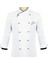Aşçı Ceket Kruvaze Yaka Beyaz Siyah 2