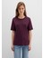 Bordo Basic Tişört 1612916-70434 4