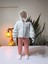 Kız Bebek Montlu Üçlü Takım (Omuzdan Çıtçıtlısweatshirt+ Polar Mont +Pantolon) 2