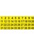 Kişiye Özel Masa Dolap Sayı Numara Sticker Folyo 1'den 100'E Kadar 5x5 cm 1