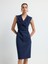 Kruvaze Kolsuz Elbise Lacivert 12444224001 2