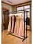 Premium 150 cm Çelik Konfeksiyon En 125 cm Elbise Askılık Tekerlekli Demonte Eşek Portmanto Hanger Rack 4