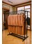 Premium 150 cm Çelik Konfeksiyon En 125 cm Elbise Askılık Tekerlekli Demonte Eşek Portmanto Hanger Rack 5