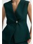 Metal Aksesuarlı Kolsuz V Yaka Yelek Yesil 17944866001 2