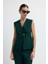Metal Aksesuarlı Kolsuz V Yaka Yelek Yesil 17944866001 4