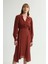 Desenli Uzun Kollu Elbise Emp.bordo 124L9653000 1
