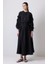 Kolları Büzgülü Ceket Elbise Takım Siyah 1