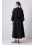 Kolları Büzgülü Ceket Elbise Takım Siyah 4
