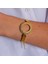 Yarım Altın Çerçeve Bileklik Çelik Altın Kaplama BLZ-621 7