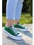 Kadın Keten Spor Unisex Kısa Rahat Sneaker Ayakkabı Yeşil 620za1907 7