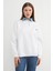 3 Iplik Kalp Nakışlı Polo Yaka Denim Detaylı Sweatshirt 3