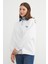 3 Iplik Kalp Nakışlı Polo Yaka Denim Detaylı Sweatshirt 5