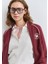 Biye Detaylı Fermuarlı Bordo Sweatshirt 1S10365-70393 7