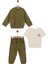 01-04 Yaş Erkek Bebek Haki Üçlü Takım - Haki 6