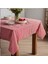 Pötikareli Kırmızı Keten Masa Örtüsü, Pötikare Piknik Örtüsü - Masa Örtüsü- Sofra Bezi 60 x 60 9