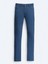 Lacivert Düz Dokuma Slim Fit Casual Pamuk Karışımlı Pantolon 1