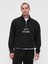 Erkek Siyah Vintagesoft Oversized Gap Logo Yarım Fermuarlı Sweatshirt 1