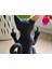 Orta Parmak Çeken Kedi Figür & Eğlence Amaçlı & Komik Figür 15 cm 2