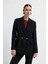 Kruvaze Uzun Kol Ceket Siyah 11933656023 4