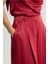Pileli Geniş Paça Pantolon Bordo 153L9500002 2