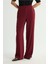 Beli Lastikli Bol Paça Pantolon Bordo 153L7821021 3